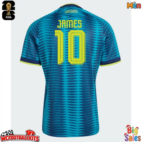 Colombia James Rodriguez #10 Replica Away Stadium Shirt World Cup 2026 Short Sleeve